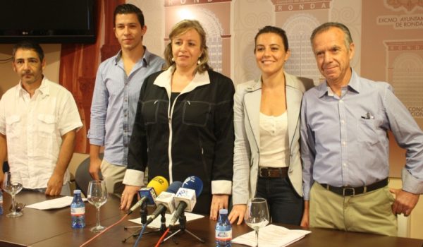 Los organizadores, en la presentación del evento en el Convento de Santo Domingo.