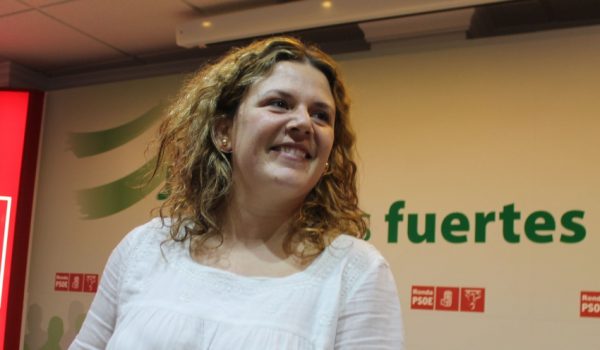 Teresa Valdenebro tras proclamarse ganadora de las primarias.