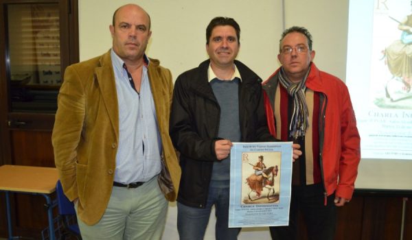 De izquierda a derecha: Faustino Peralta, redactor del proyecto David Fernández, alcalde de Júzcar Pedro Godino, presidente ARUVIRO.