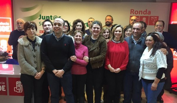 Componentes de la lista del PSOE para la Alcaldía 2015.