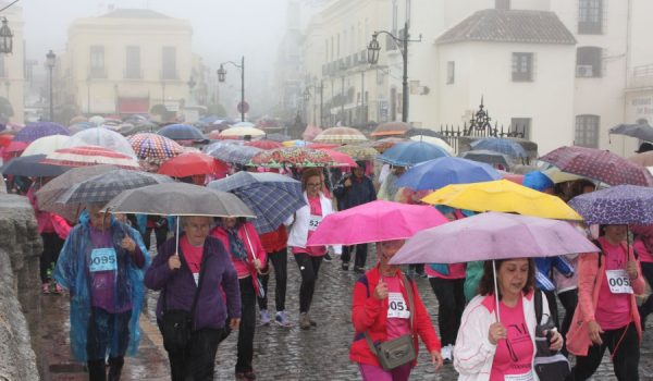 La lluvia no cesó durante todo el recorrido.
