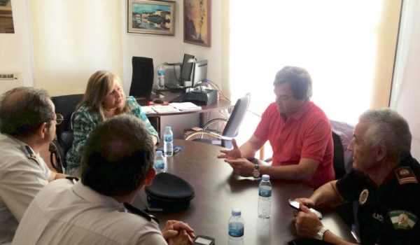Una de las reuniones mantenidas entre los responsables de Turismo y los Cuerpos de Seguridad.
