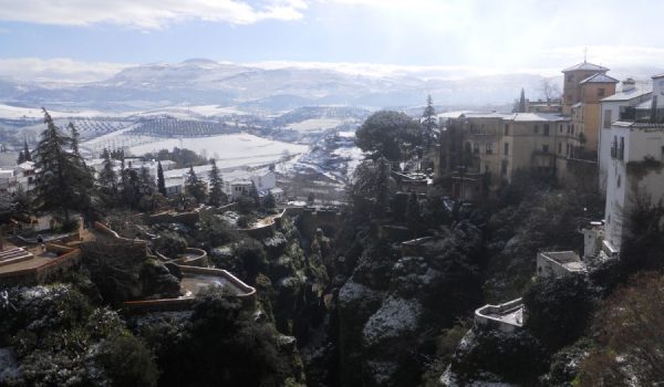 Imagen de una de las últimas nevadas en la ciudad.