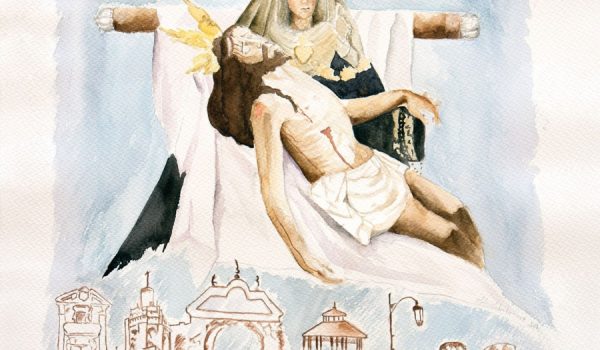 Una acuarela ilustra el cartel anunciador de nuestra Semana Santa