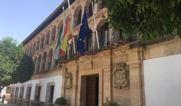 Las banderas del Ayuntamiento ondean a media asta.