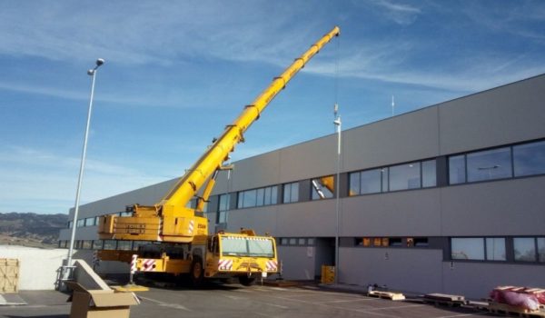 La instalación comenzaba a primera hora de la mañana.