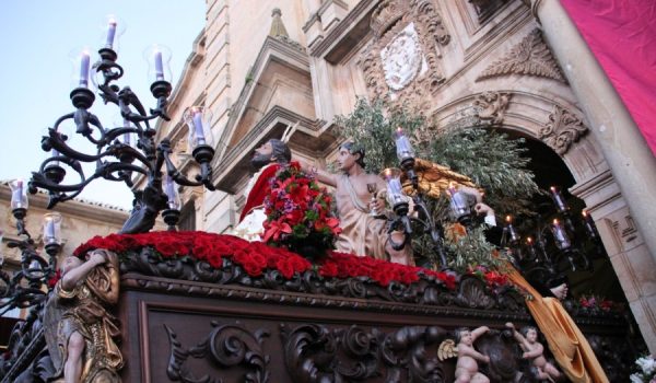 Nuestro Señor Orando en el Huerto, en su complicada salida desde Santa Cecilia