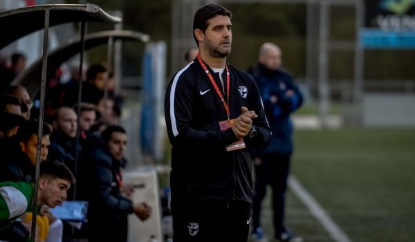 Borrego, en el banquillo en uno de los encuentros de la Selección Andaluza Sub-18