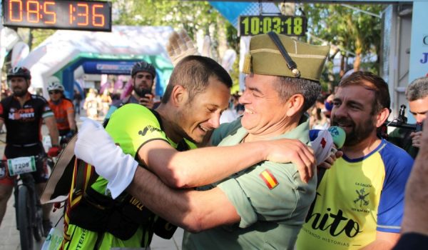 Llegada a meta de Joan Marc Falcó, ganador en la modalidad de marcha en la última edición