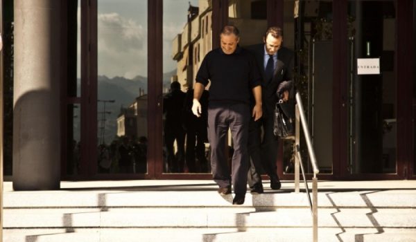 El exalcalde Antonio María Marín Lara a su salida de los Juzgados de Ronda.