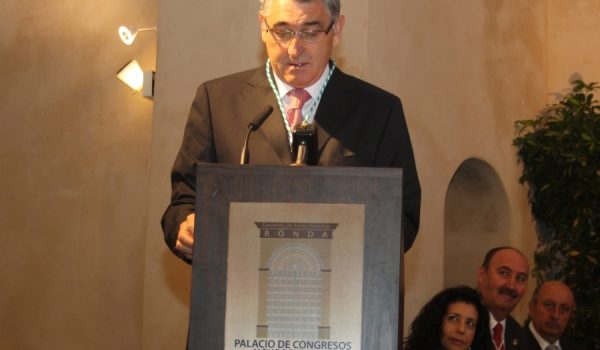 Rafael Díaz Pineda, durante su intervención en el acto.