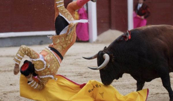 Imagen del percance que sufrió el matador limeño en Madrid