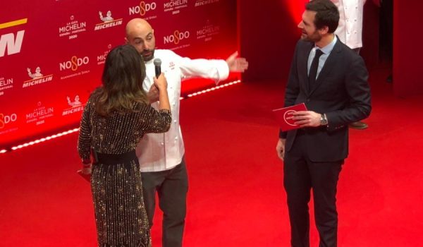 Benito Gómez durante la Gala de Guía Michelín celebrada anoche en Sevilla.