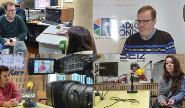 Conocemos a algunas de las voces de la radio rondeña: Mamely, Juan Miguel, Eski y Paloma.