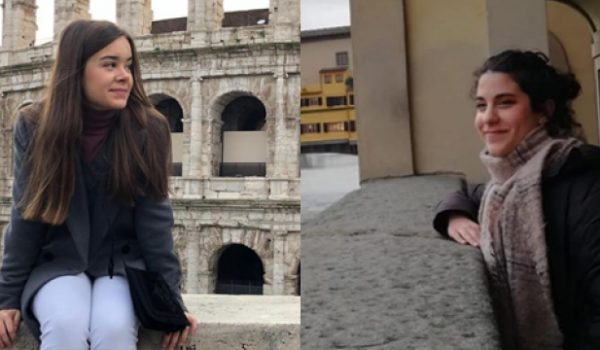 Marta Aguayo y Julia García esperan en Siena que la expansión del virus se contenga en Italia.