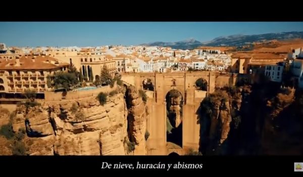 Fotograma del anuncio en el que aparece el Tajo y el Puente Nuevo de Ronda.