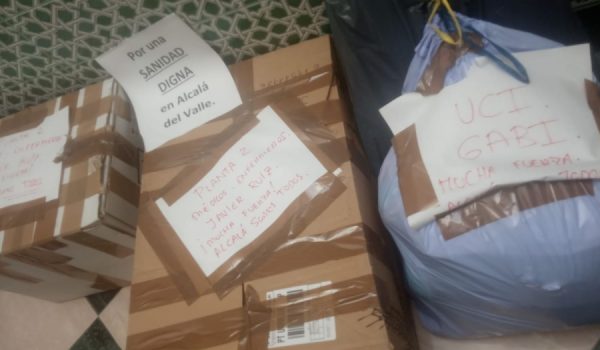 Imagen del material llegado desde Granada y Sevilla.