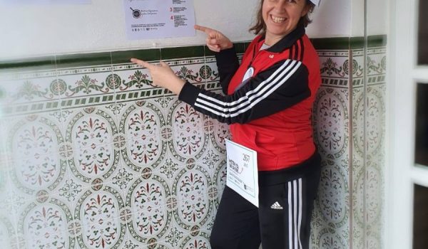 La rondeña Ani González fue una de las más de 350 personas que tomaron parte en el evento deportivo.