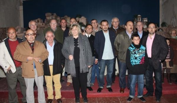 El Belén ha quedado situado a la entrada de la capilla del Convento de Santo Domingo.