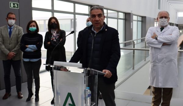 El Consejero durante su última visita a Ronda en el marco de la inauguración de la ampliación de la UCI.