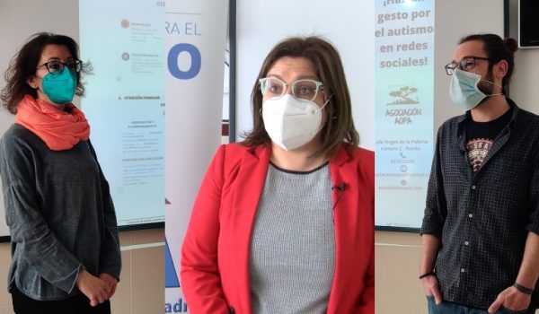 Ana Valdivia, Mari Ángeles Becerra y Adrián López trabajan con niños y jóvenes con TEA en Ronda y la comarca desde la asociación AOPA.