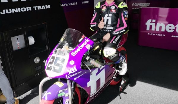 El rondeño dejó muy buenas sensaciones en su debut en la Hawkers European Talent Cup