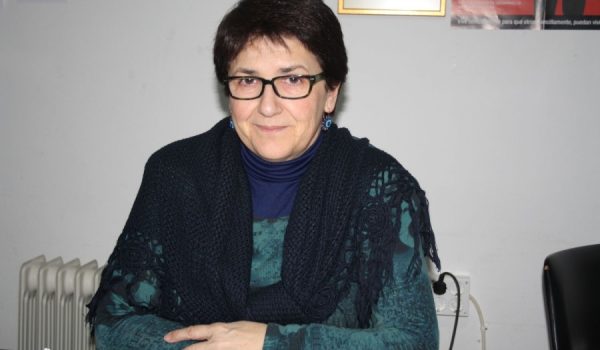 Enriqueta Carrillo, en la sede de Cáritas Interparroquial de calle Pozo.