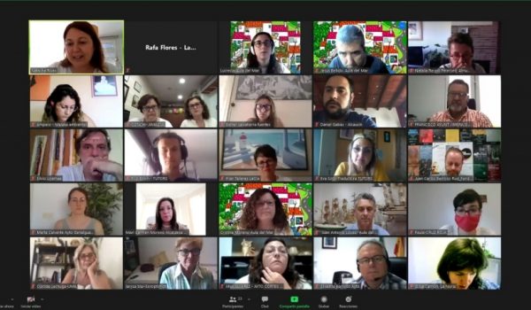Alcaldes y representantes de asociaciones e institucionales han participado en esta primer encuentro virtual.
