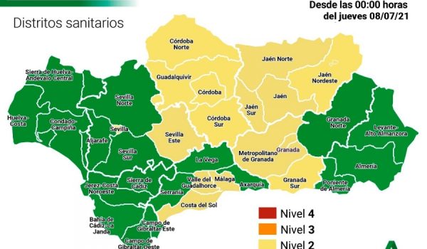 La Serranía, La Vega de Antequera y la Axarquía son los únicos distritos de la provincia que permanecen en Nivel 1 de Alerta COVID.