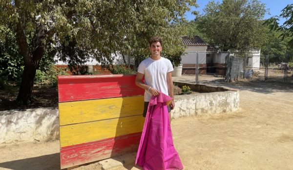 El novillero, en las instalaciones de la Escuela Taurina de Ronda