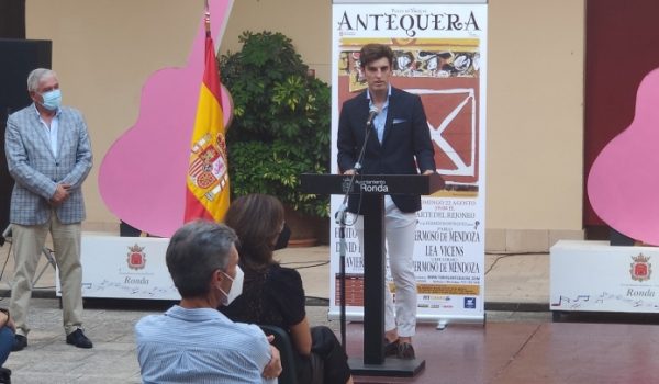 El rondeño tomó la palabra para agradecer todo el apoyo recibido.