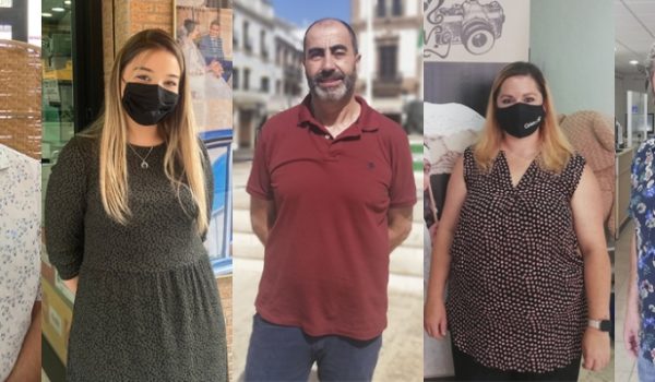 De izda. a dcha.: Juan José Martín, María Blanco, José Carlos Orozco, Carmen Vázquez y Juan Jesús Pan