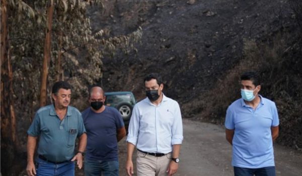 Moreno ha instado a la colaboración entre instituciones para superar los efectos del incendio.