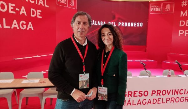 Morales junto a Férnandez durante el Congreso Provincial celebrado en Fuengirola