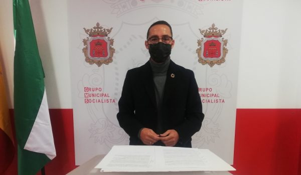 José Carlos Tirado en la sede del PSOE de Ronda