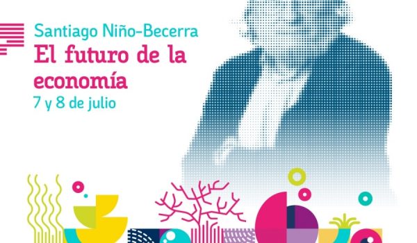 Cartel oficial de la conferencia impartida por el prestigioso economista