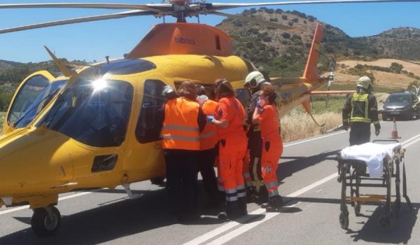 El accidente requirió la intervención de efectivos del Consorcio Provincial de Bomberos.