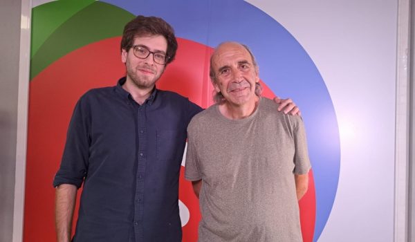 En la imagen el portavoz de la Plataforma de Afectados por Proyectos Fotovoltaicos, Andréa Chabant, y el representante de Silvema-Ecologistas en Acción, José María García.