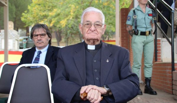 Don Alonso Ros, el pasado domingo en el Cuartel de La Legión en Ronda