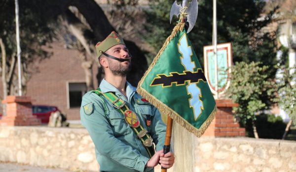 Imagen del acto celebrado esta mañana en el Patio de Armas del Cuartel de La Legión en Ronda