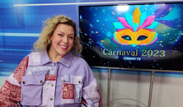 Carrasco en el plató de Charry TV