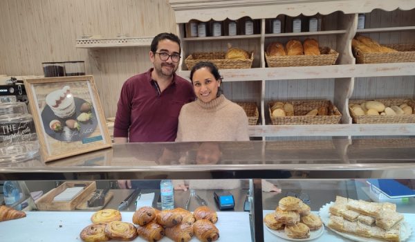 Salvador y su esposa Yarery