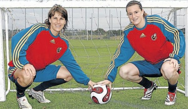 Jiménez, a la izquierda, en una de sus convocatorias con la Selección Española.