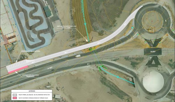 En el plano se muestra la posible ubicación del vial