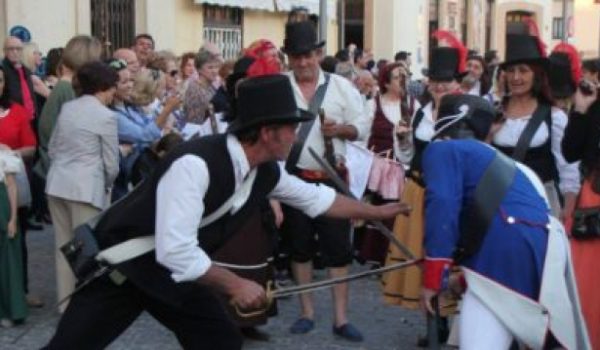 Bandoleros durante una edición pasada de Ronda Romántica
