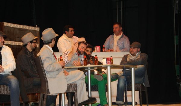 Pedro Chito, durante la interpretación del pregón.