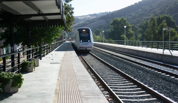 Instalaciones de la estación de tren en Ronda.