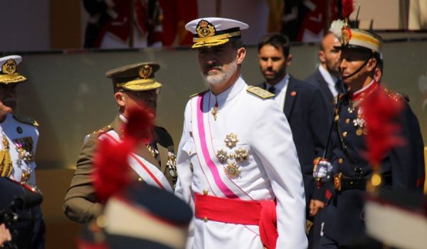 El Rey de España, en el acto celebrado en Sevilla el 1 de junio de 2019 con motivo del Día de las Fuerzas Armadas