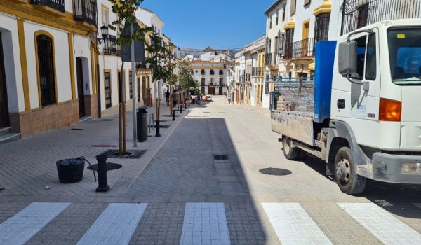 En la mañana de este viernes, los operarios estaban dando los últimos retoques a la actuación.