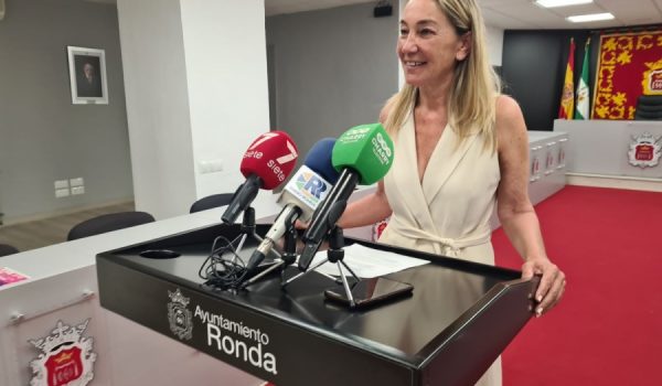 La concejala de Educación, Alicia López, en una rueda de prensa este miércoles.